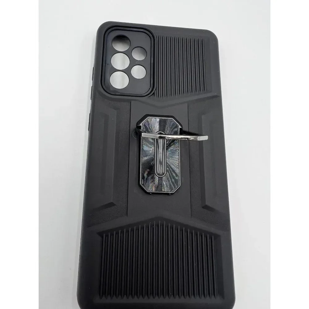 Brand New Samsung Galaxy‎ A72 Black Shockproof Phone Case With Kickstand
